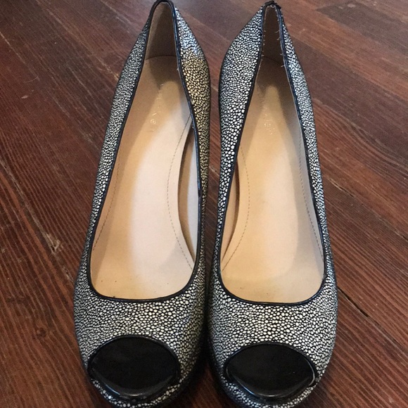 Vintage Calvin Klein Peep Toe Heels - Picture 2 of 8